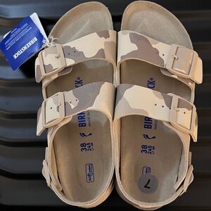 Birkenstock "Milano" Soft Footbed Desert Soil Camo Taupe